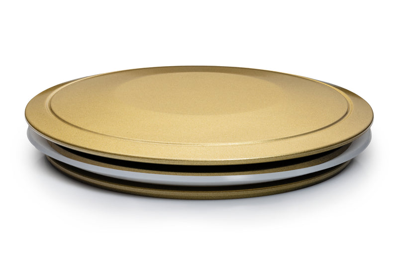 Hermetically sealed flat lid - 120MM - Gold