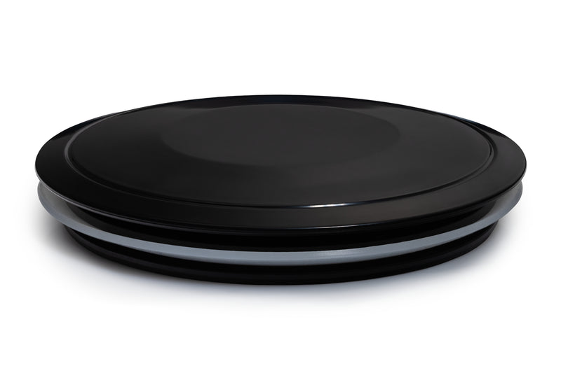 Hermetically sealed flat lid - 120MM - Black
