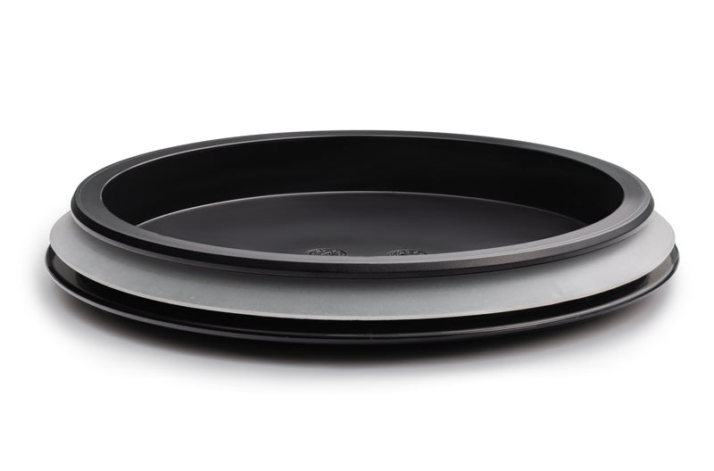 Hermetically sealed flat lid - 120MM - Black