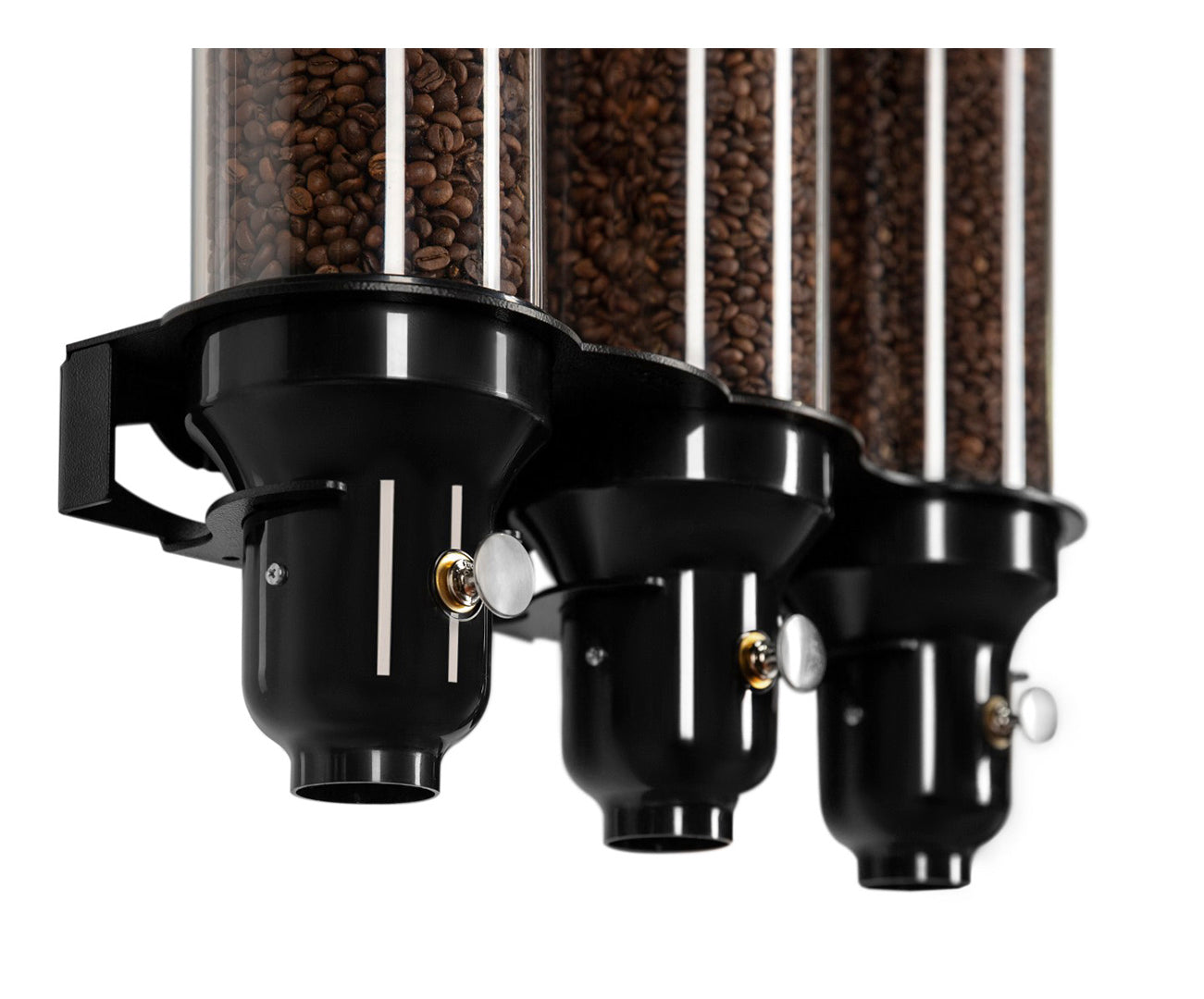 IDM Coffee Bean dispenser B30 Triple, wall mounted, black coffee bean