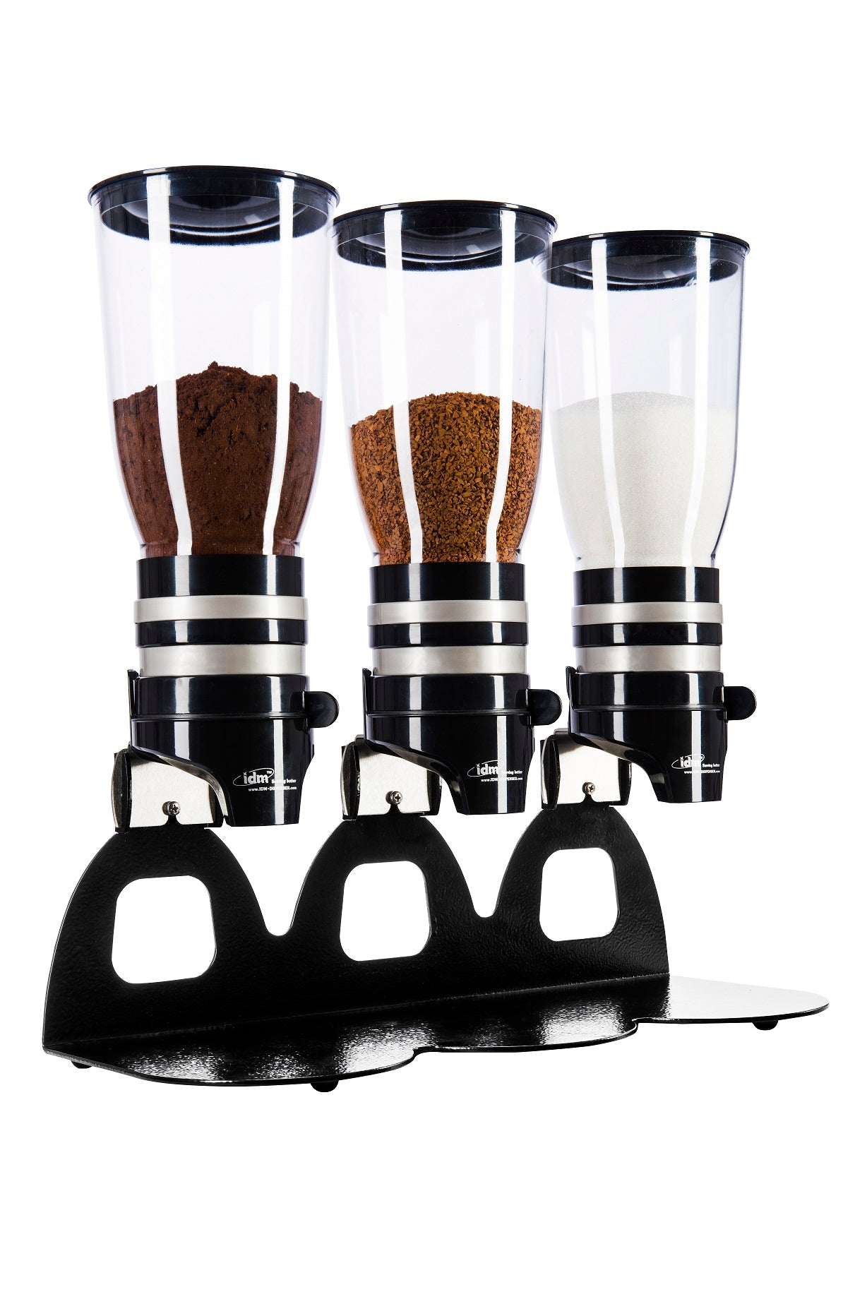 IDM coffee & sugar dispenser DPD3-BL | Triple, freestanding Coffee or ...