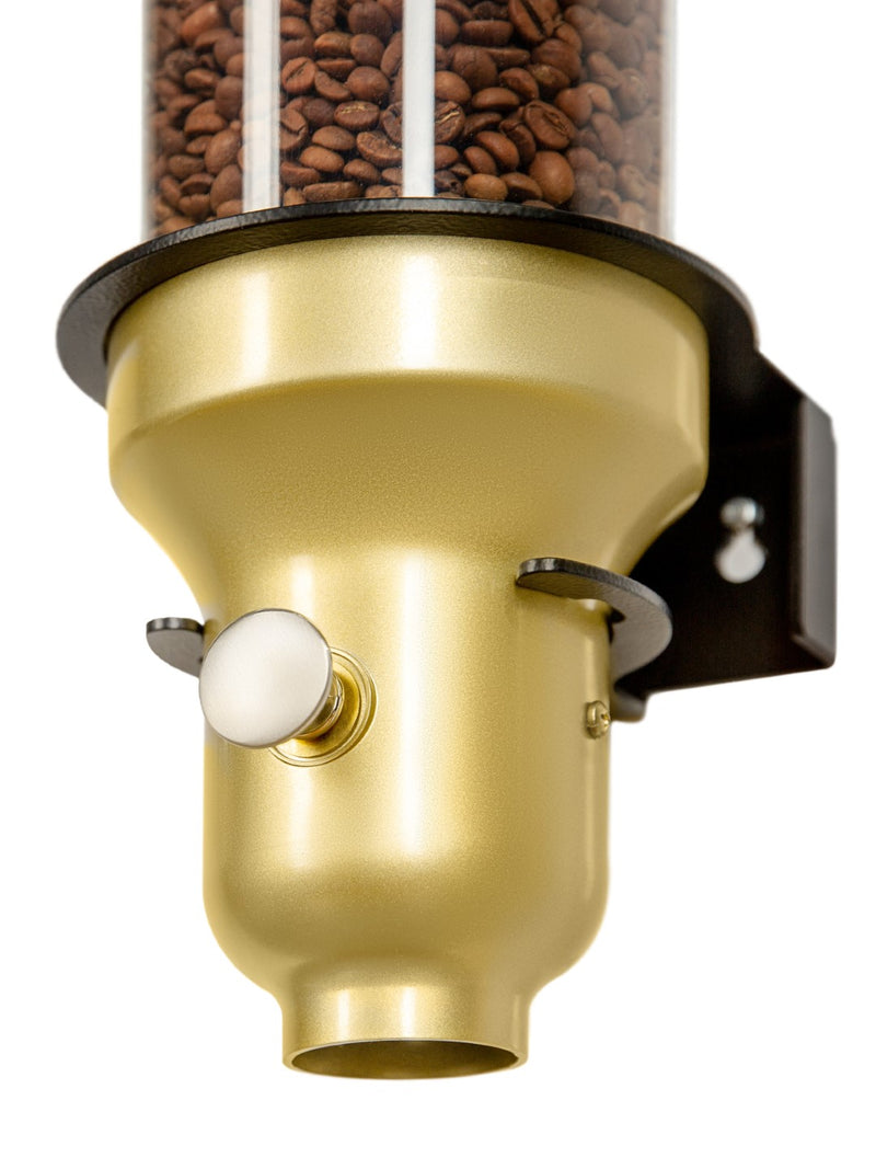 IDM Coffee Bean dispenser G30-FS, Triple, free standing, gold coffee bean  storage, 4.5 liter capacity