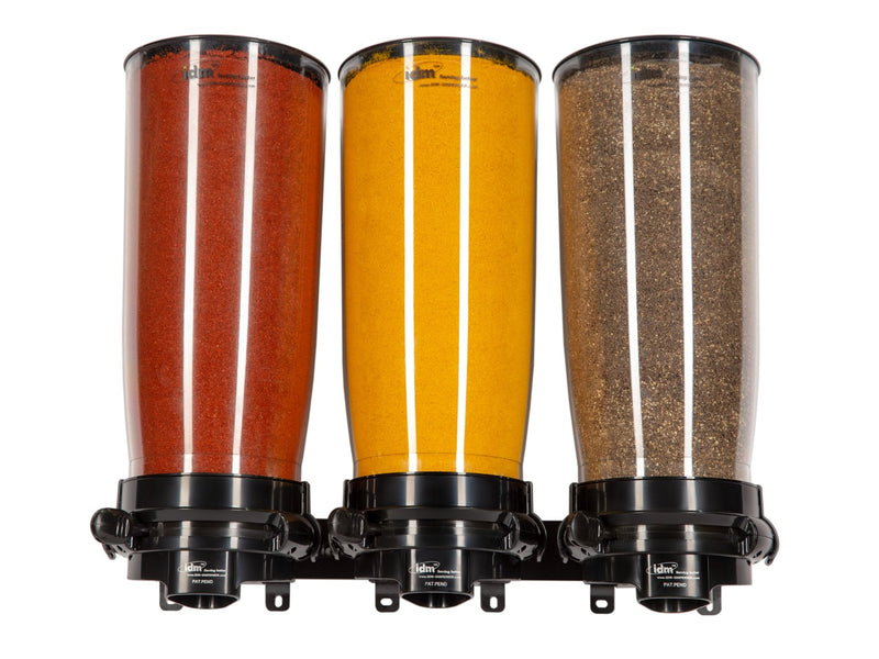HLP3-5L_Triple wall mounted spice dispenser_black_idm dispenser