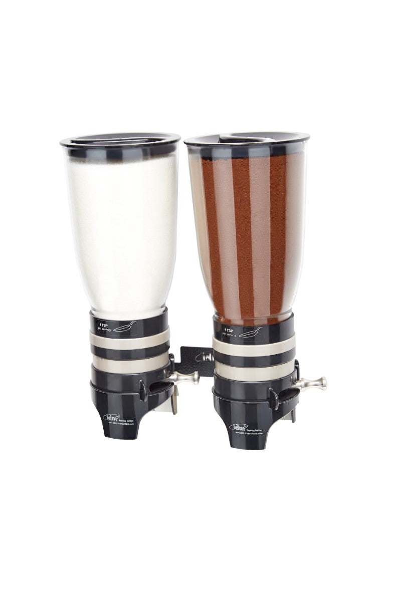 IDM coffee & sugar dispenser HPD2BL Double, wall mounted Coffee